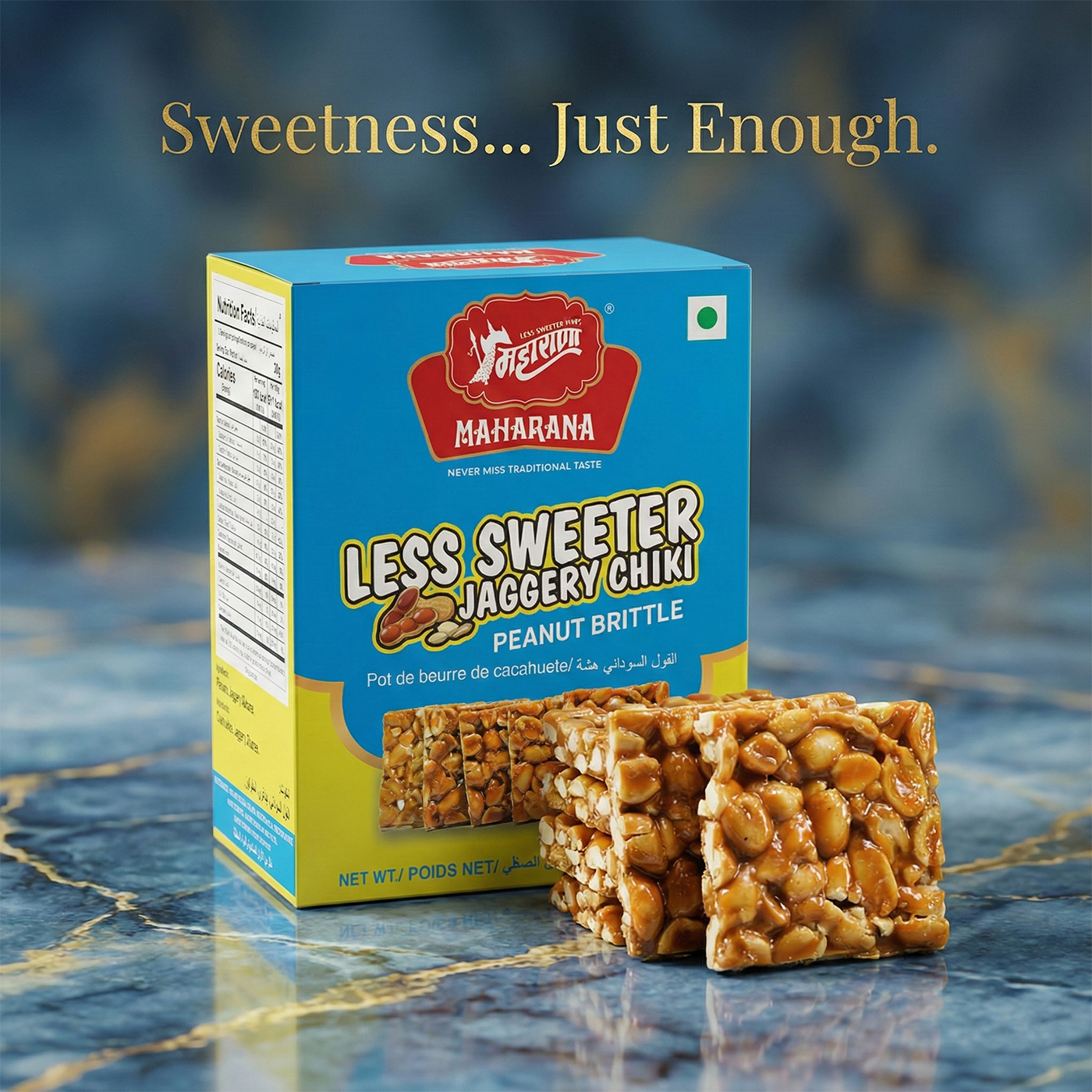 LESS SWEETER JAGGERY CHIKI